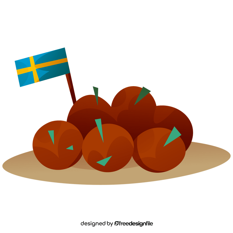 Swedish meatballs clipart