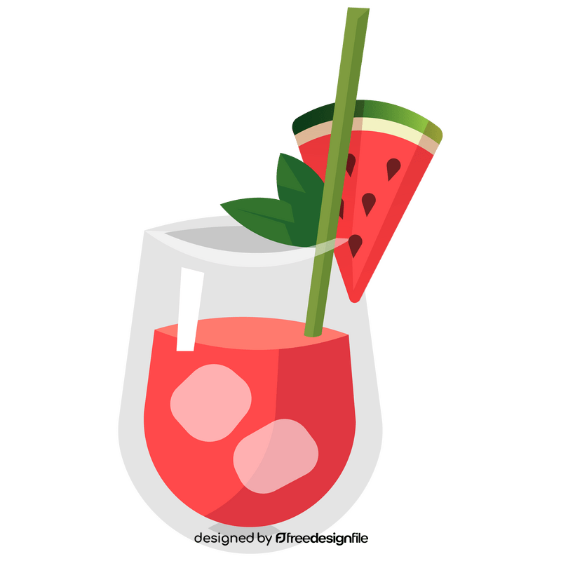 Watermelon juice clipart