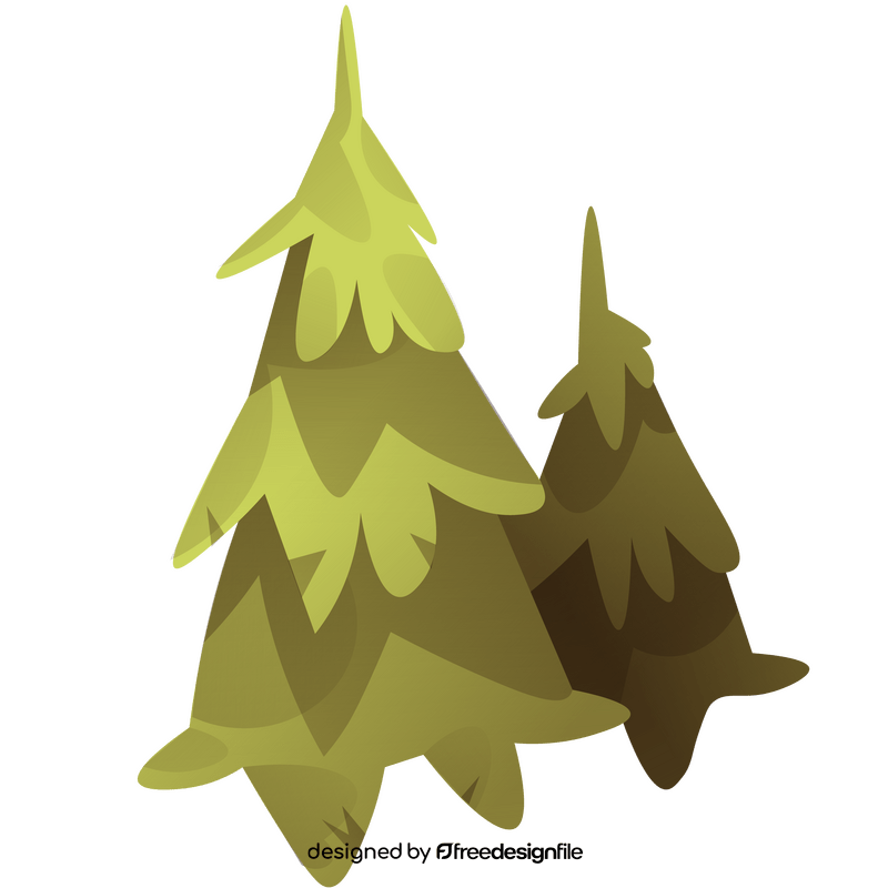 Pine trees clipart