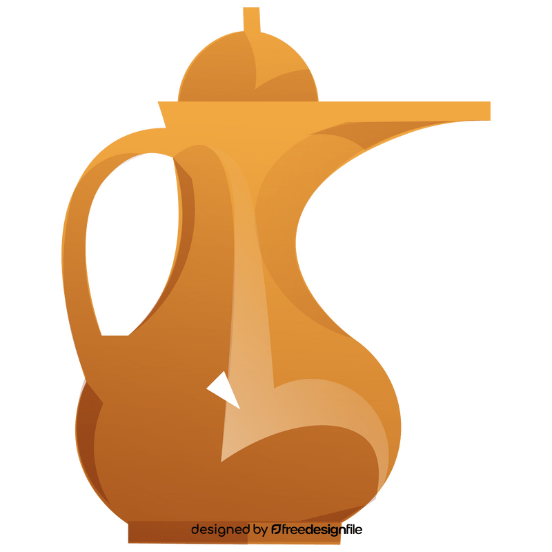 Antique teapot clipart