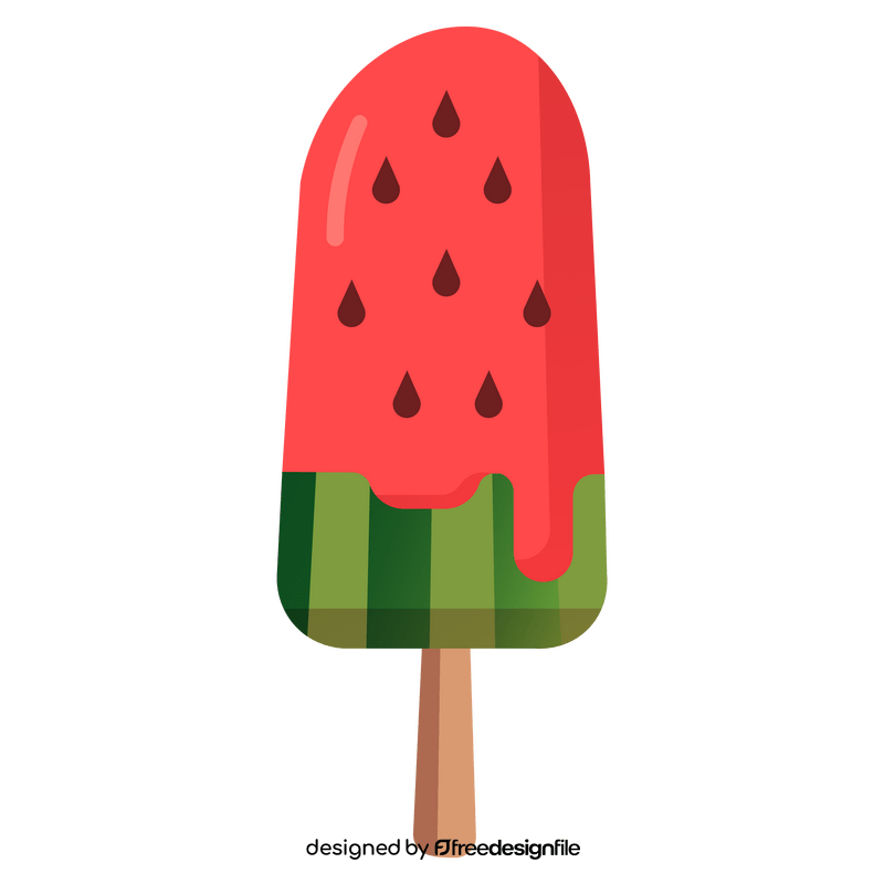 Watermelon ice cream clipart