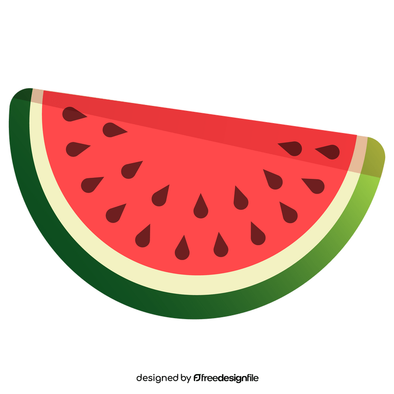 Watermelon slice clipart