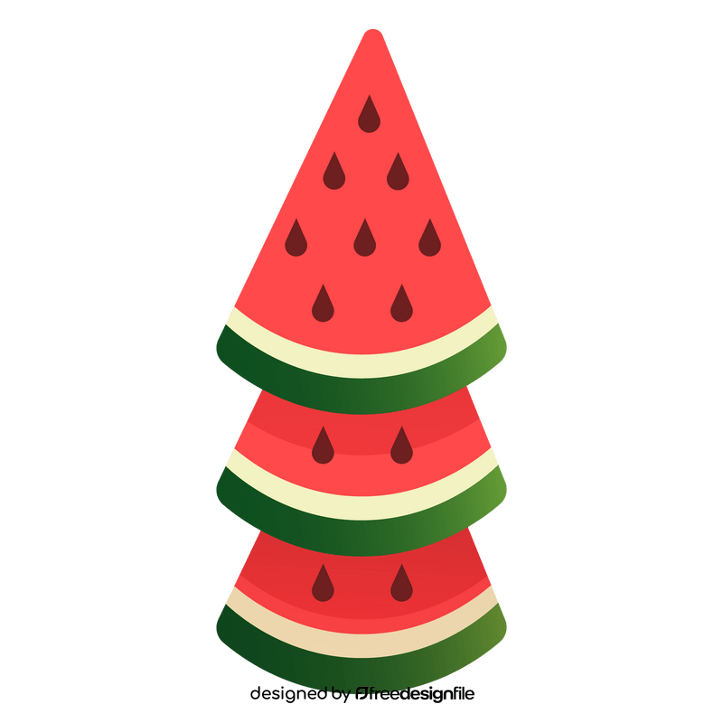 Watermelon triangles clipart