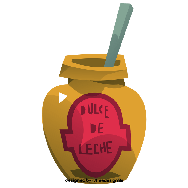 Dulce de leche dessert clipart