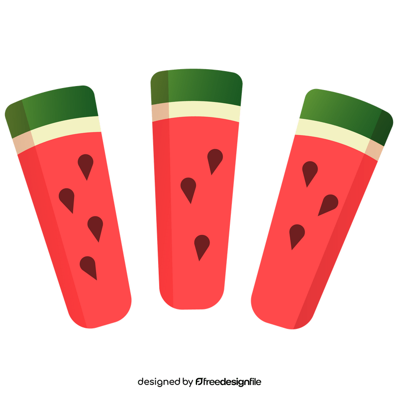 Watermelon cut in slices clipart