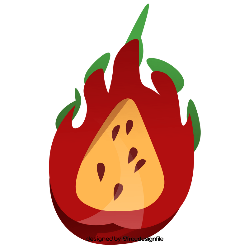 Dragon fruit cartoon clipart