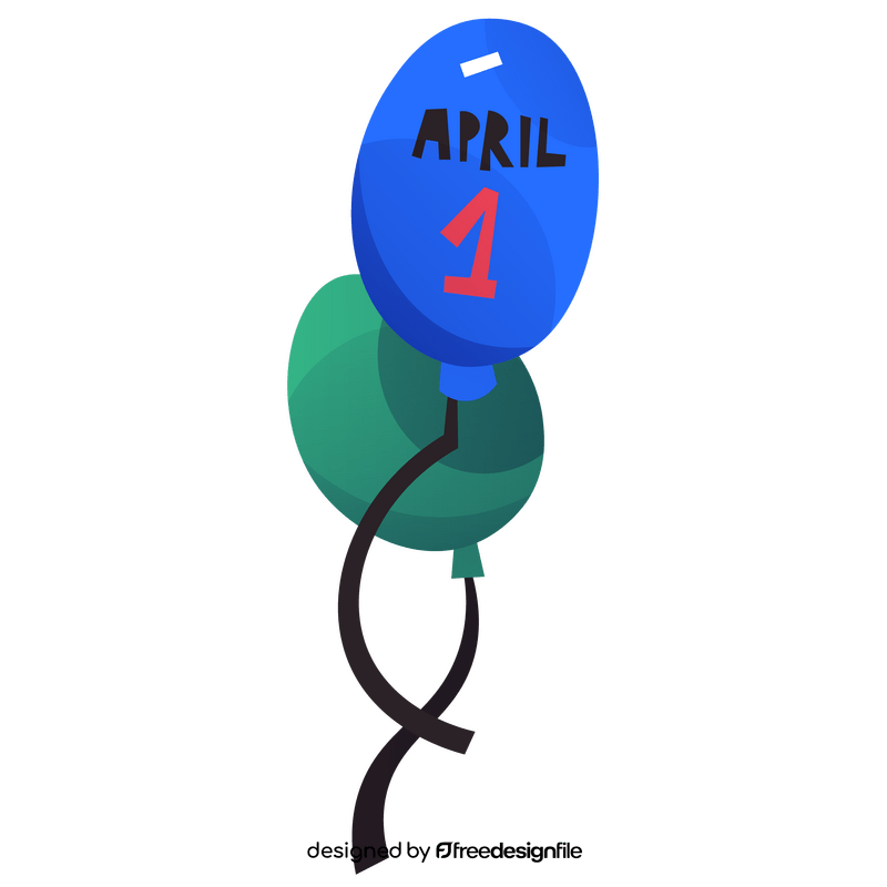 April fools day balloon clipart