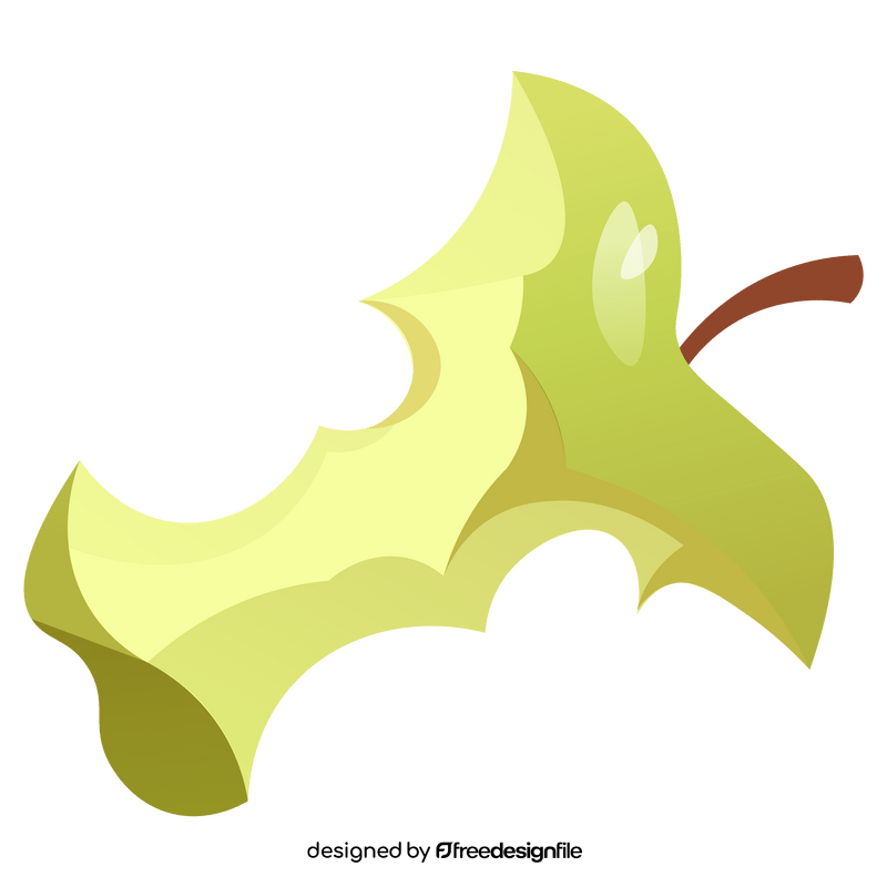 Apple core clipart