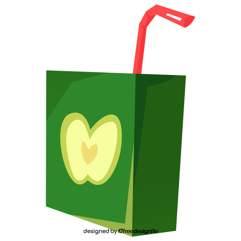 Apple packaged juice clipart