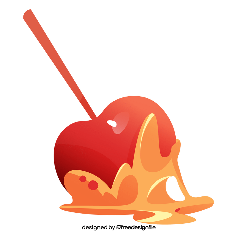 Red apple candy clipart