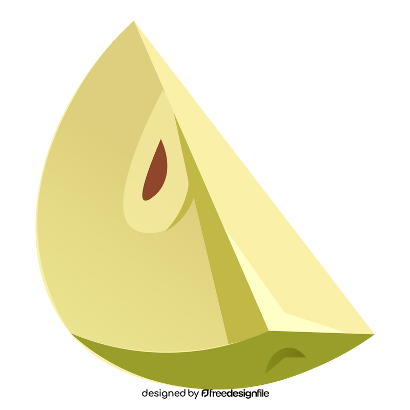 Apple slice clipart