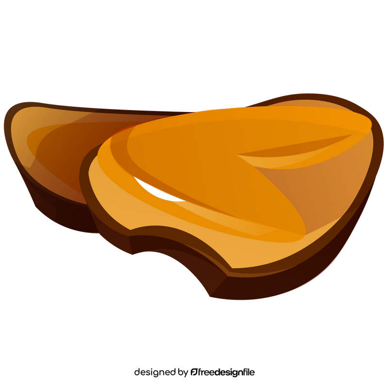 Apricot sandwiches clipart