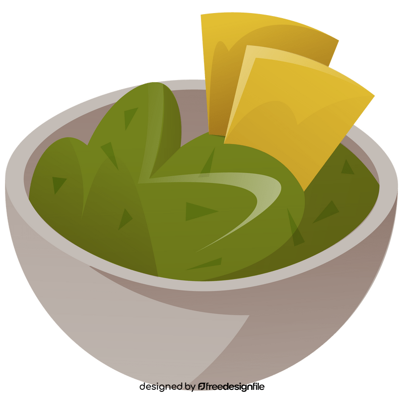 Avocado paste clipart