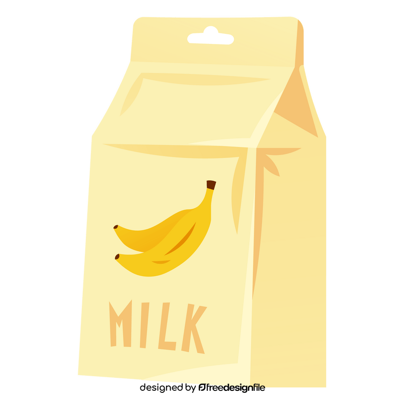 Banana milk clipart