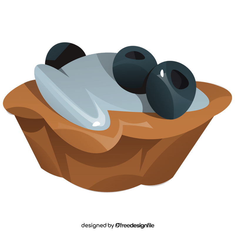 Blueberry tart clipart