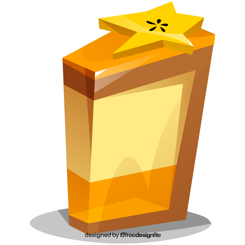 Carambola cake clipart