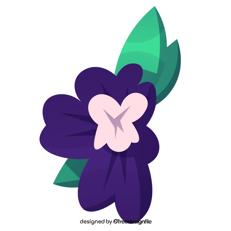 Spring April flower cartoon clipart