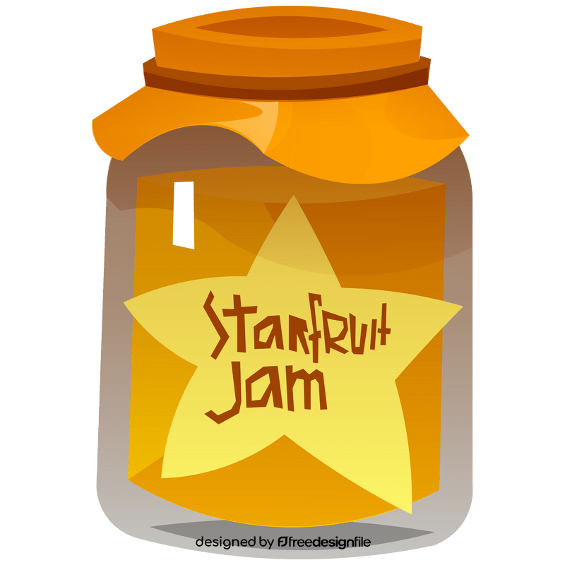 Carambola jam clipart