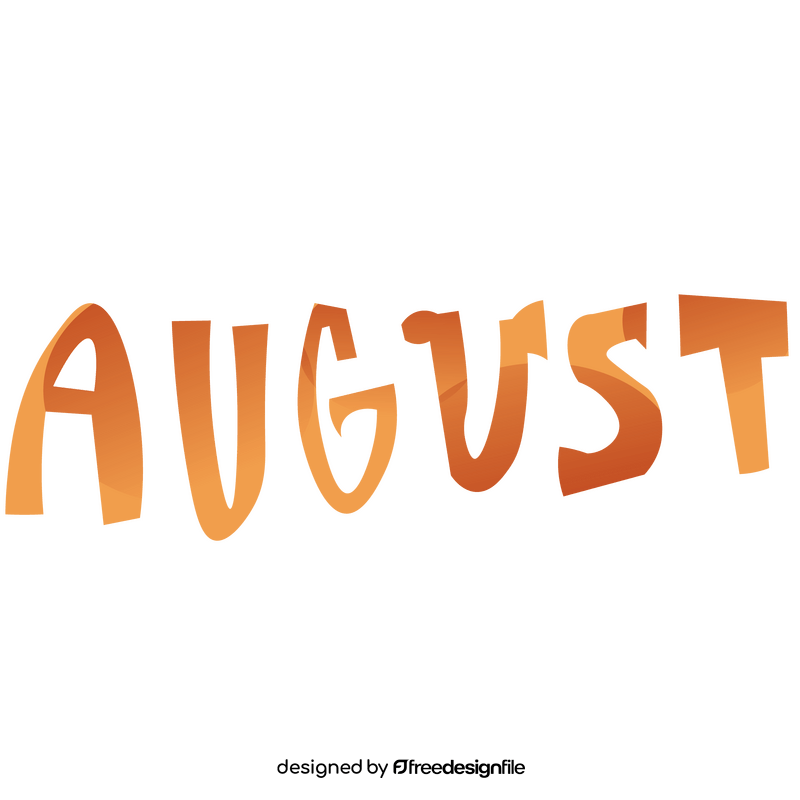 August clipart
