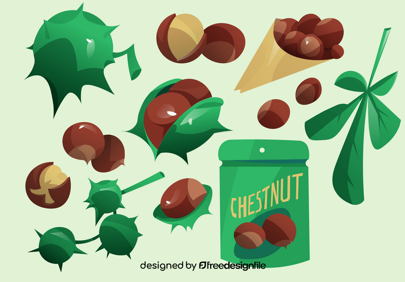 Chestnut vector