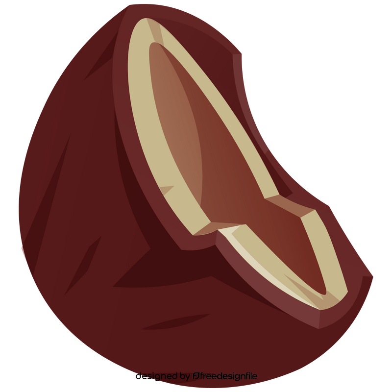 Coconut half clipart