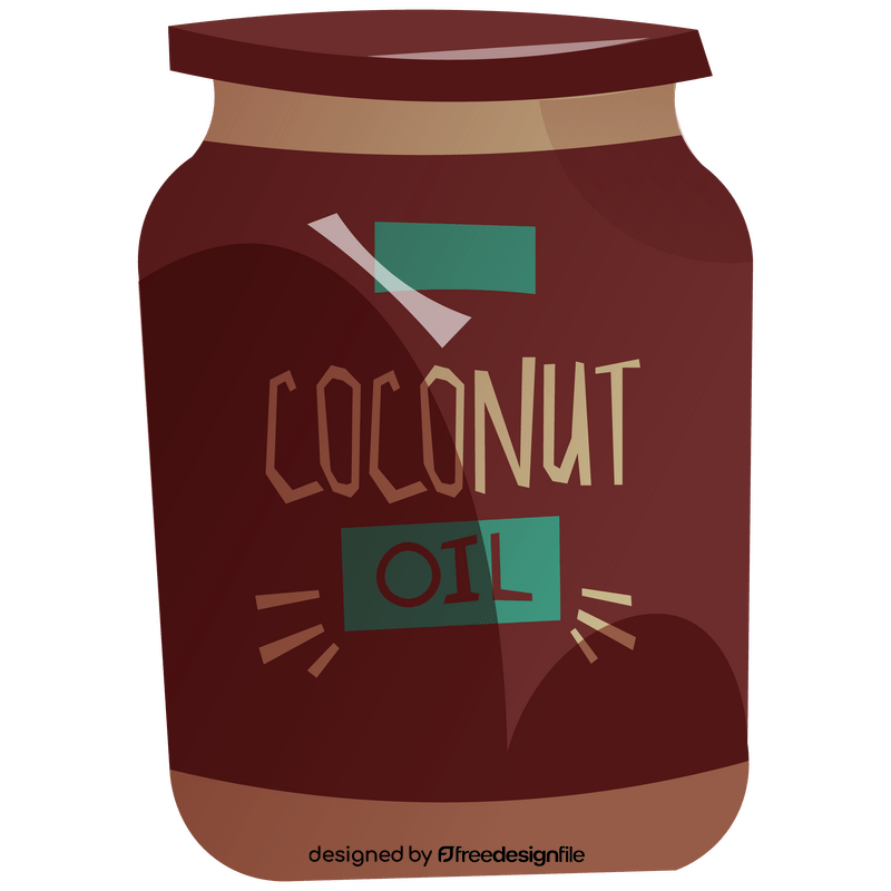 Coconut oil clipart