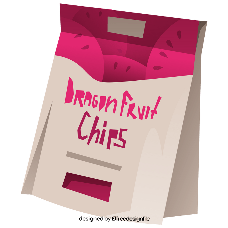 Dragon fruit chips clipart