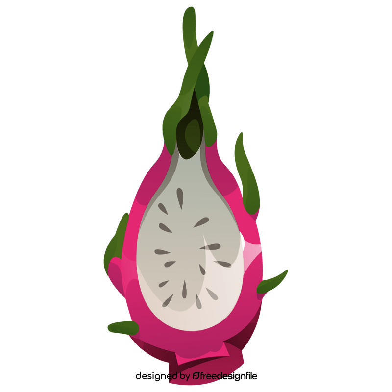 Dragon fruit half clipart