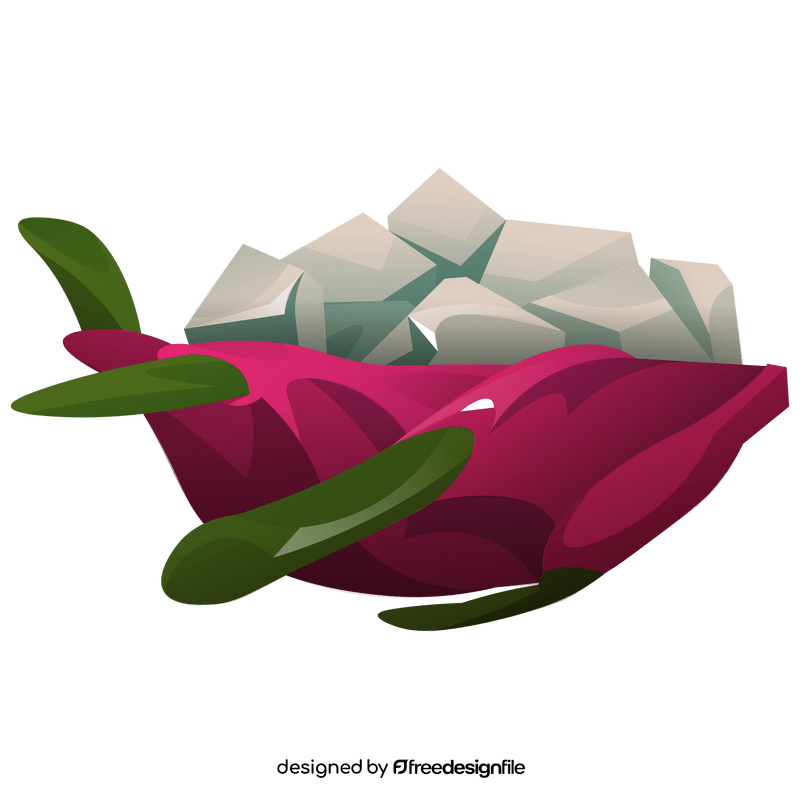 Tropical dragon fruit clipart