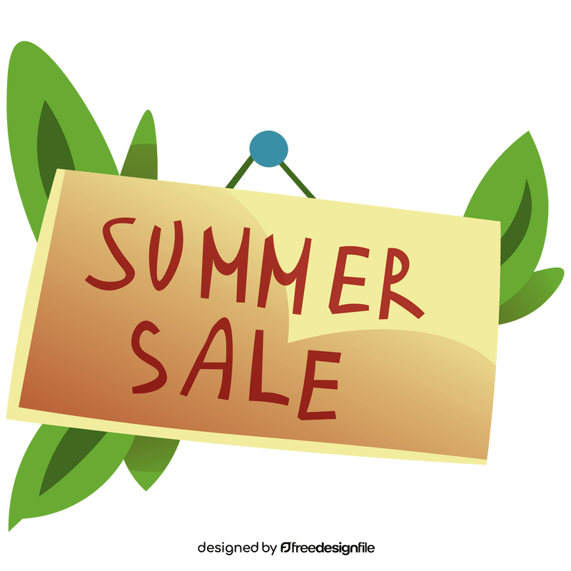 Summer sale illustration clipart