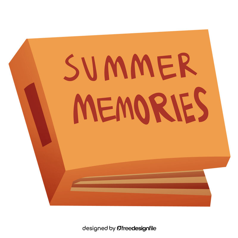 Summer memories album clipart