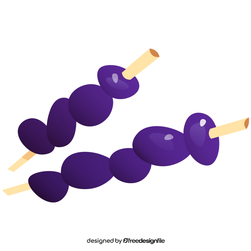 Grapes stick clipart