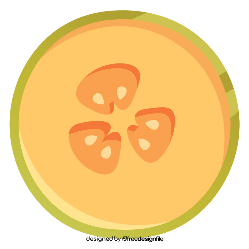 Melon half top clipart