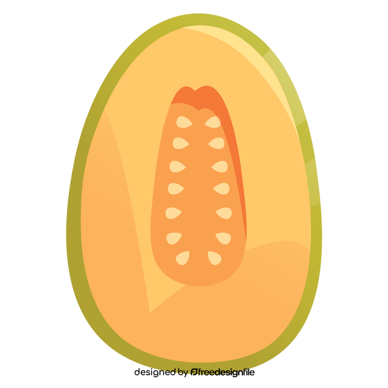 Melon half clipart