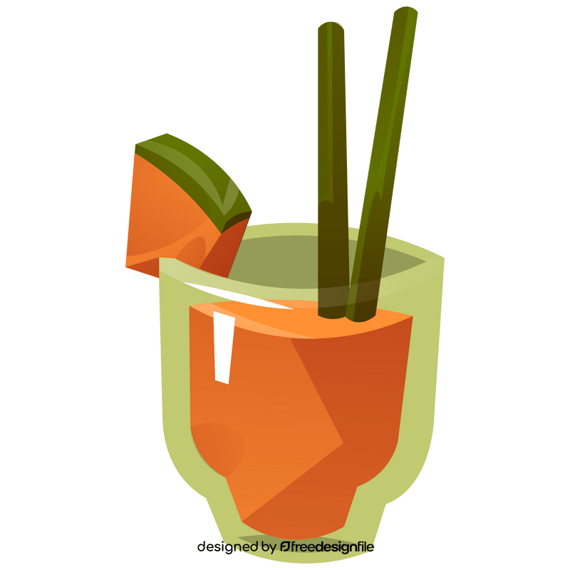 Papaya juice clipart