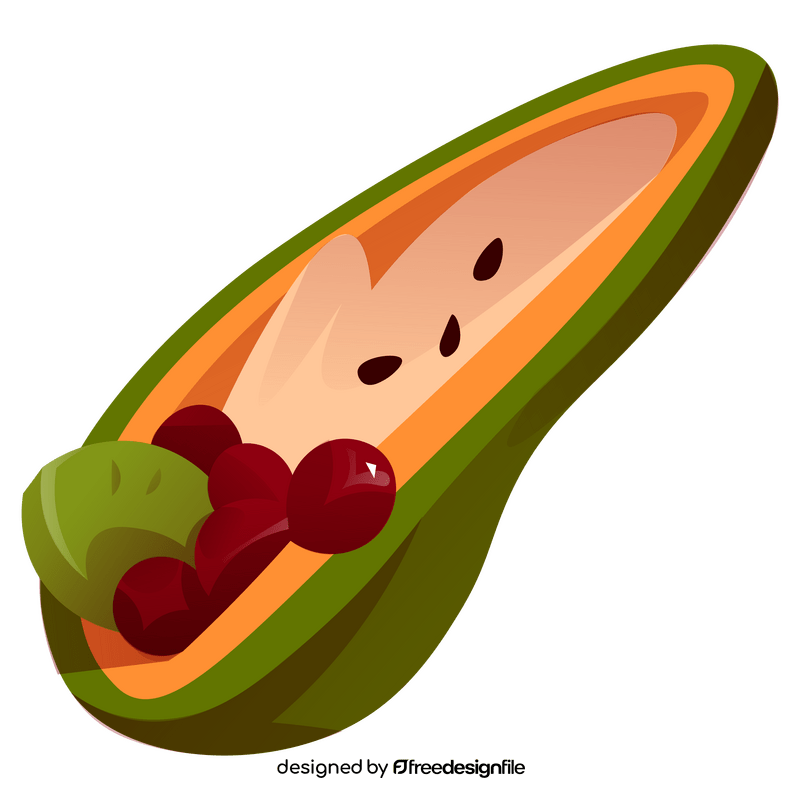 Papaya salad clipart