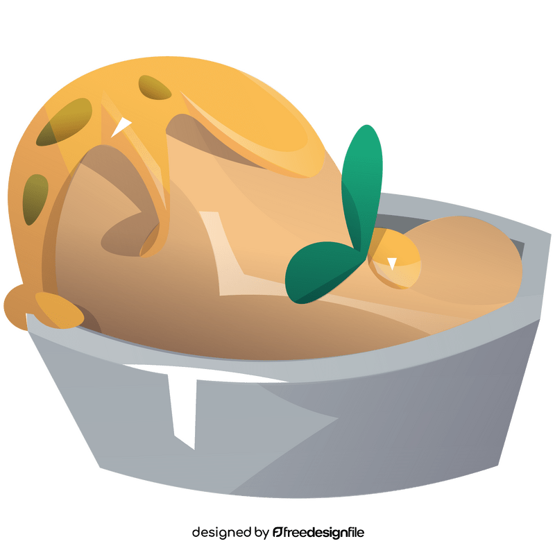 Passionfruit ice cream clipart