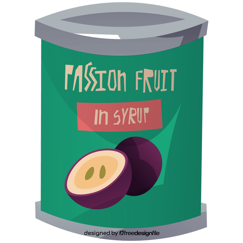 Passion fruit syrup clipart