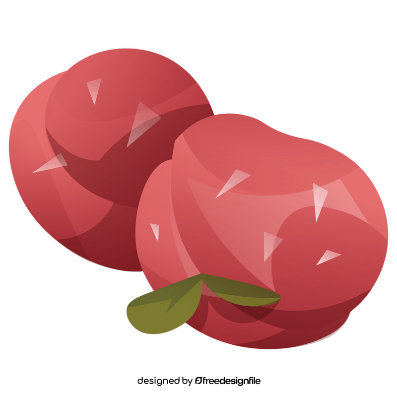 Peaches fruit clipart