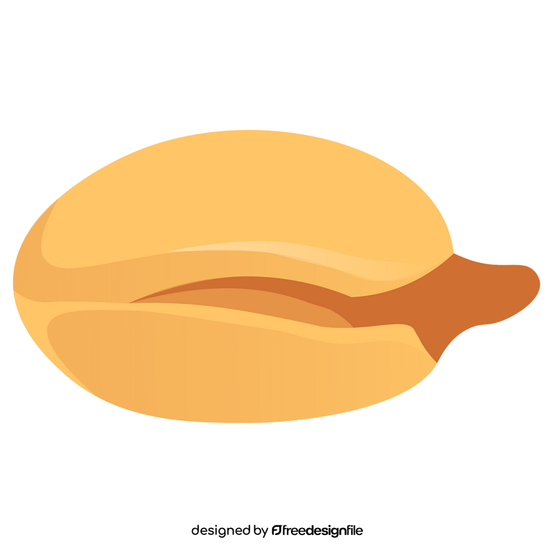 Peanut half clipart