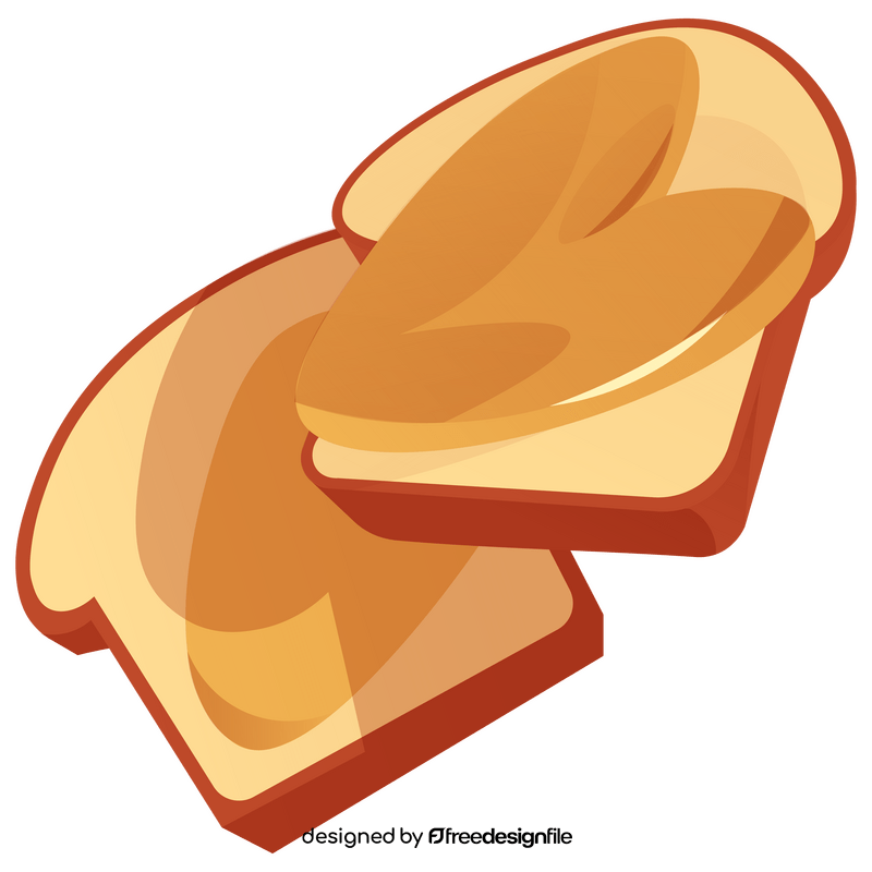 Peanut toasts clipart