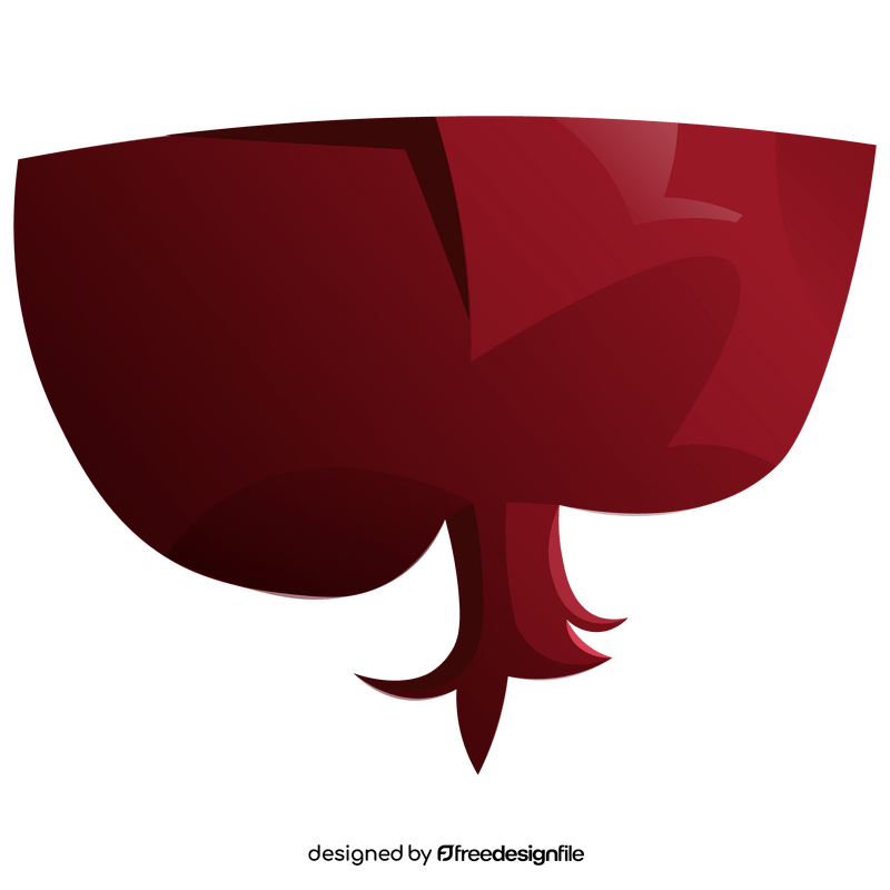 Free pomegranate half clipart