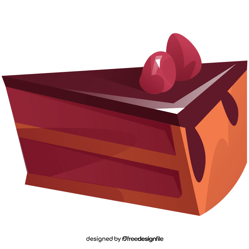 Raspberry cake clipart