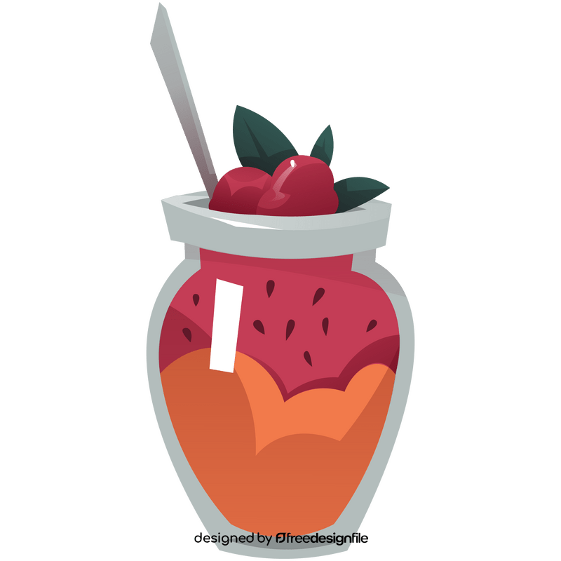 Raspberry dessert clipart