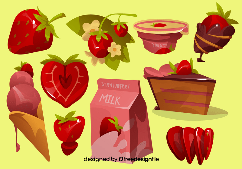 Strawberry vector