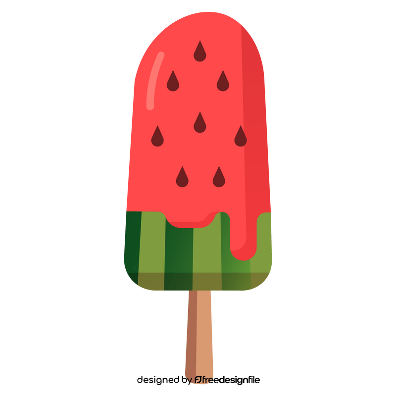 Watermelon ice cream clipart