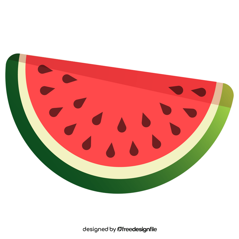 Watermelon slice clipart