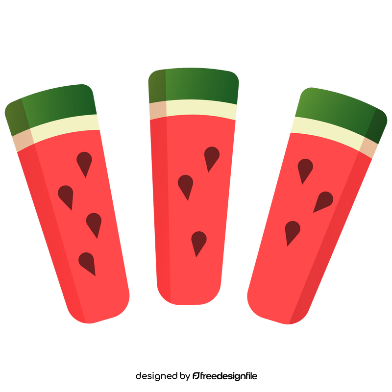 Watermelon cut in slices clipart