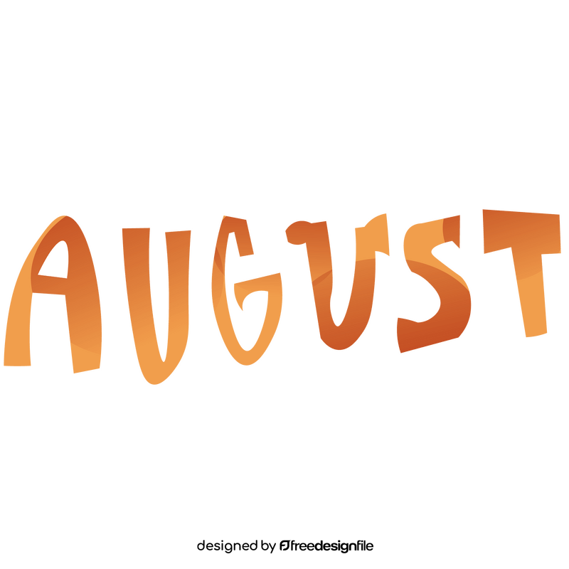 August clipart