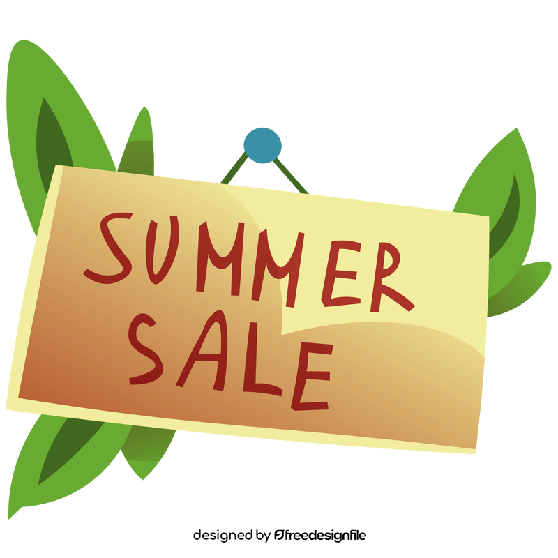 Summer sale illustration clipart